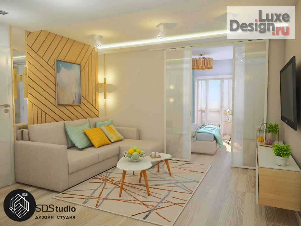 Дизайн интерьера трехкомнатной квартиры "Студия дизайна интерьера SDStudio. г. Армавир, Краснодарский край 74 м/2, проект 2-х комнатной квартиры, который превратился в  3-х комнатную!" (фото 7)