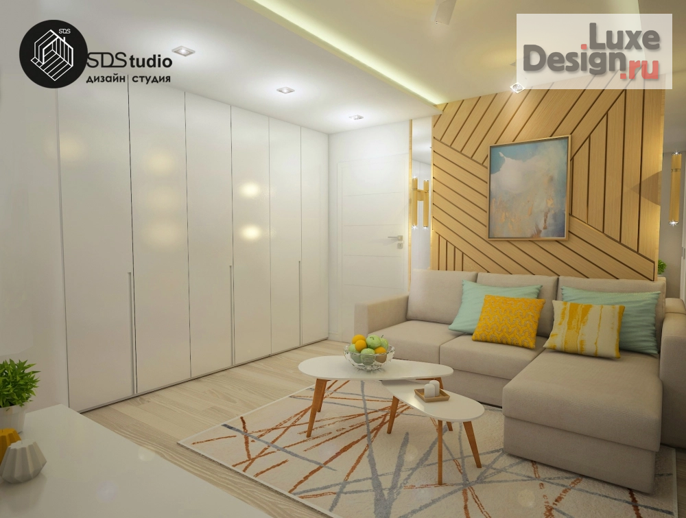 Дизайн интерьера трехкомнатной квартиры "Студия дизайна интерьера SDStudio. г. Армавир, Краснодарский край 74 м/2, проект 2-х комнатной квартиры, который превратился в  3-х комнатную!" (фото 8)