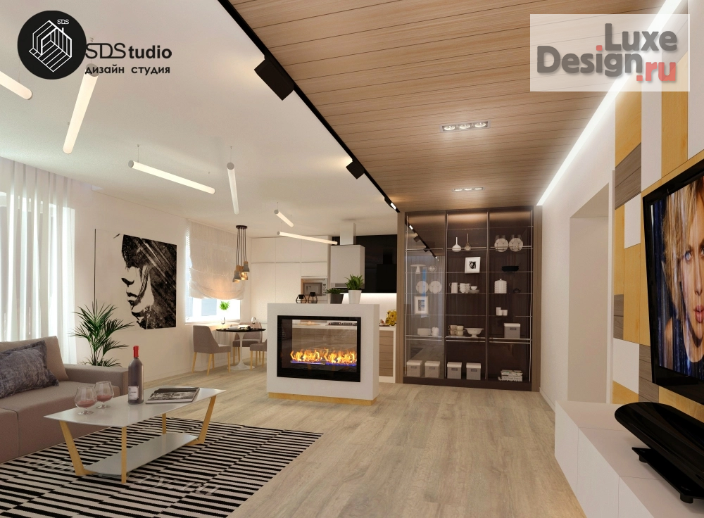 Дизайн интерьера трехкомнатной квартиры "г. Набережные Челны жк. Европейский.  Проект 3х комн. квартиры. " (фото 4)