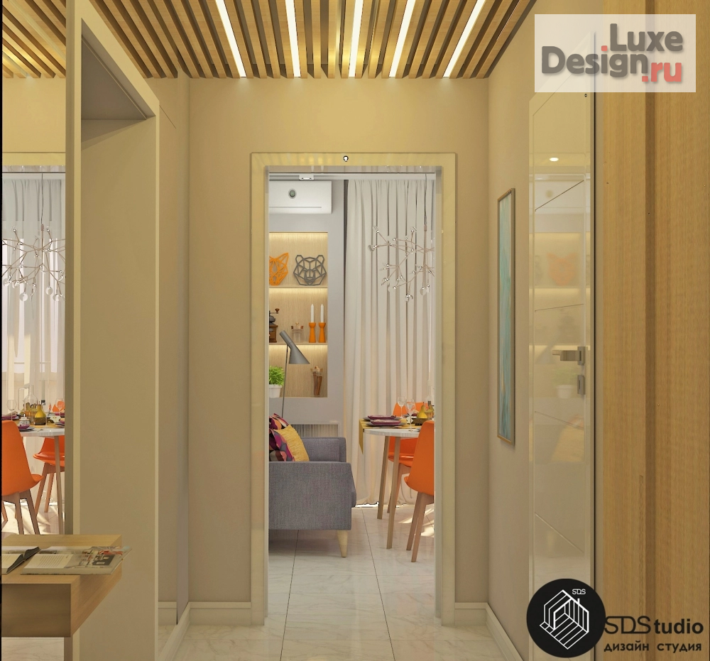 Дизайн интерьера трехкомнатной квартиры "Студия дизайна интерьера SDStudio. г. Армавир, Краснодарский край 74 м/2, проект 2-х комнатной квартиры, который превратился в  3-х комнатную!" (фото 1)