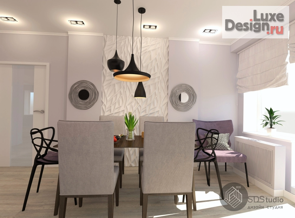 Дизайн интерьера трехкомнатной квартиры "г. Набережные Челны, 3х.кмн. квартира  для семьи из 4-х человек. Проект  "Дом для творческих людей"" (фото 7)