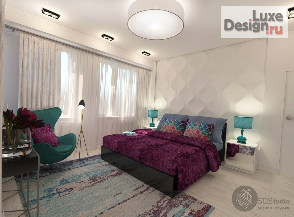 Дизайн интерьера трехкомнатной квартиры "г. Набережные Челны, 3х.кмн. квартира  для семьи из 4-х человек. Проект  "Дом для творческих людей"" (фото 14)