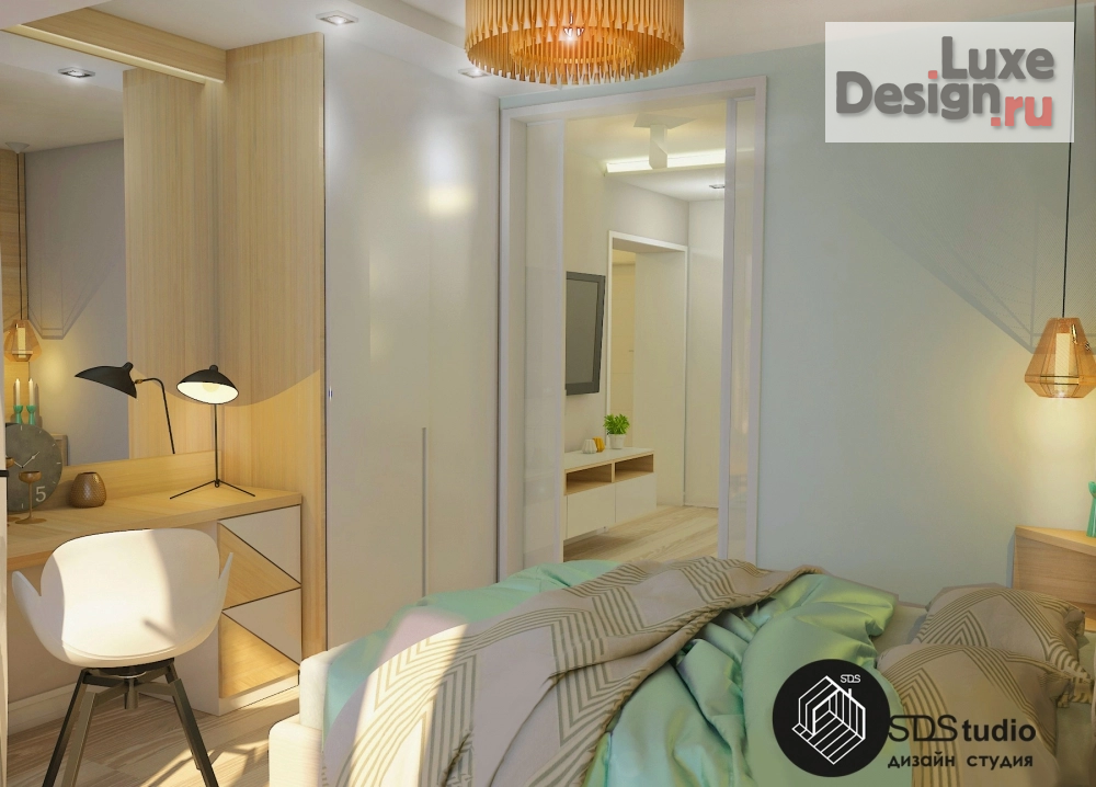 Дизайн интерьера трехкомнатной квартиры "Студия дизайна интерьера SDStudio. г. Армавир, Краснодарский край 74 м/2, проект 2-х комнатной квартиры, который превратился в  3-х комнатную!" (фото 14)