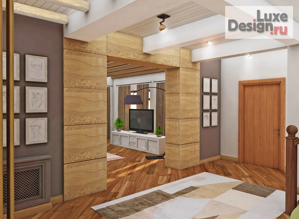 Дизайн интерьера загородного дома " г. Москва, пос. Снегири, Сельский дом с "Экстравагантным характером"" (фото 2)