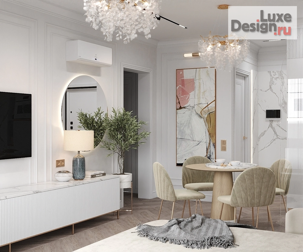 Дизайн интерьера двухкомнатной квартиры "ЖК "Сердце Города"" (фото 8) от дизайнера Громов Даниил / "Atmosphere interior" Дизайн интерьера двухкомнатной квартиры "ЖК "Сердце Города"" (фото 8)