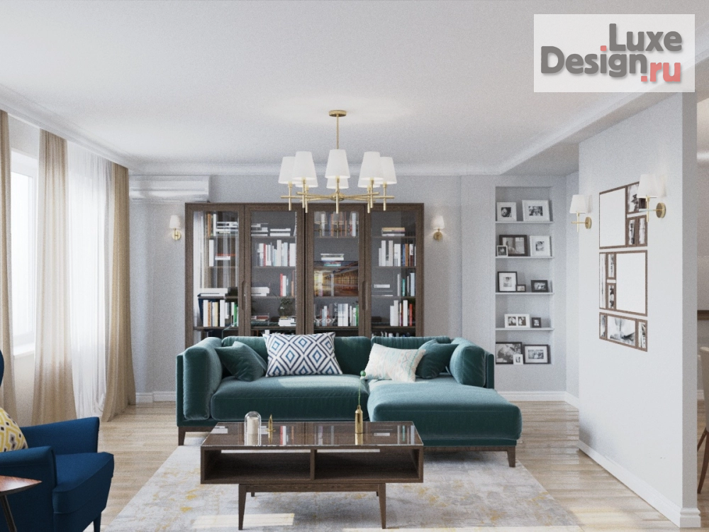 Дизайн интерьера двухкомнатной квартиры "Квартира ЖК "Солнечный парк" (башня)" (фото 2) от дизайнера Громов Даниил / "Atmosphere interior" Дизайн интерьера двухкомнатной квартиры "Квартира ЖК "Солнечный парк" (башня)" (фото 2)