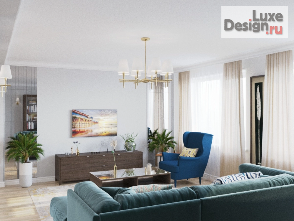 Дизайн интерьера двухкомнатной квартиры "Квартира ЖК "Солнечный парк" (башня)" (фото 3) от дизайнера Громов Даниил / "Atmosphere interior" Дизайн интерьера двухкомнатной квартиры "Квартира ЖК "Солнечный парк" (башня)" (фото 3)