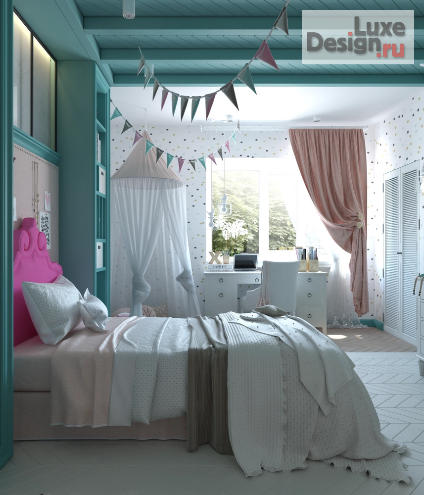 Дизайн интерьера детской "детские комнаты" (фото 14)