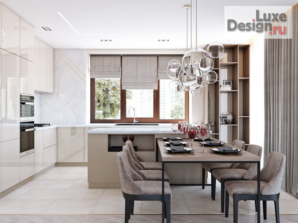 Дизайн интерьера коттеджа "Частный дом в г. Набережные Челны пос. Боровецк" (фото 6)