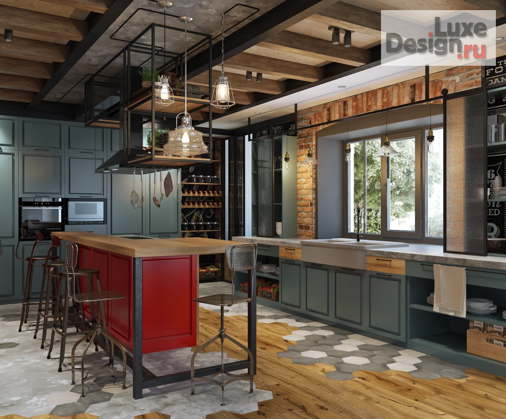 Дизайн интерьера четырехкомнатной квартиры "Раиса Беляева проспект, 78Д кухня" (фото 1)