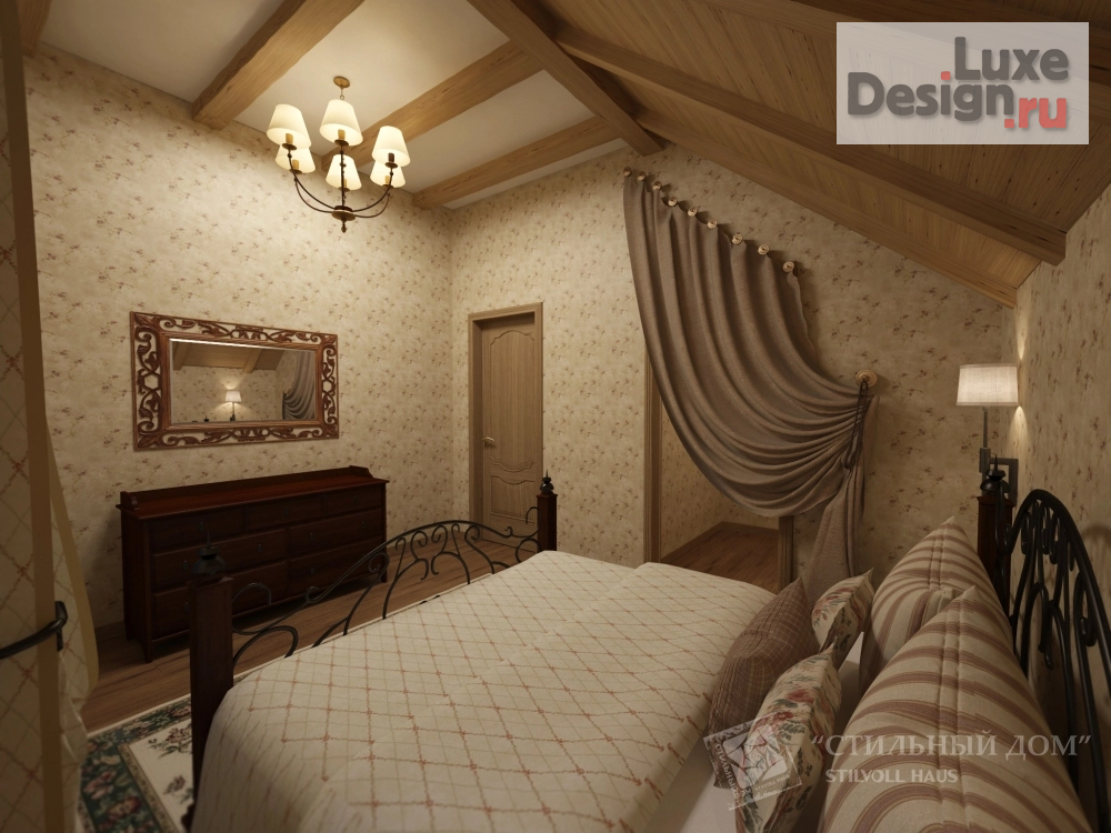 Дизайн интерьера загородного дома "Дизайн-проект загородного дома "Старые истории", Тукаевский район" (фото 13)