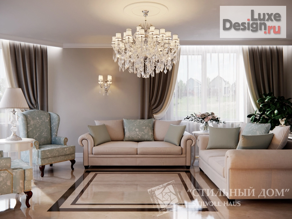 Дизайн интерьера коттеджа "Дизайн-проект загородного дома, г. Набережные Челны" (фото 9)