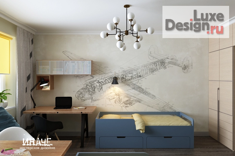 Дизайн интерьера трехкомнатной квартиры "К светлому будущему (г. Набережные Челны) " (фото 17) от дизайнера Шамсутдинова Эльвира Дизайн интерьера трехкомнатной квартиры "К светлому будущему (г. Набережные Челны) " (фото 17)