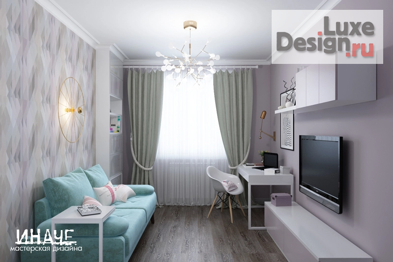 Дизайн интерьера трехкомнатной квартиры "К светлому будущему (г. Набережные Челны) " (фото 8) от дизайнера Шамсутдинова Эльвира Дизайн интерьера трехкомнатной квартиры "К светлому будущему (г. Набережные Челны) " (фото 8)