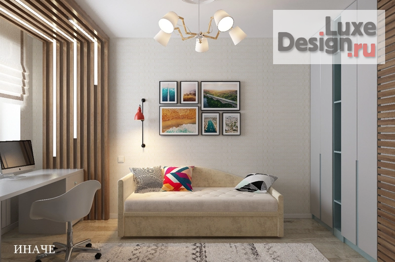 Дизайн интерьера двухкомнатной квартиры "Квартира в ЖК «Яуза» (г.Москва)" (фото 13) от дизайнера Шамсутдинова Эльвира Дизайн интерьера двухкомнатной квартиры "Квартира в ЖК «Яуза» (г.Москва)" (фото 13)