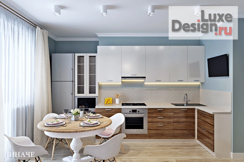 Дизайн интерьера двухкомнатной квартиры "Квартира в ЖК «Яуза» (г.Москва)" (фото 9) от дизайнера Шамсутдинова Эльвира Дизайн интерьера двухкомнатной квартиры "Квартира в ЖК «Яуза» (г.Москва)" (фото 9)