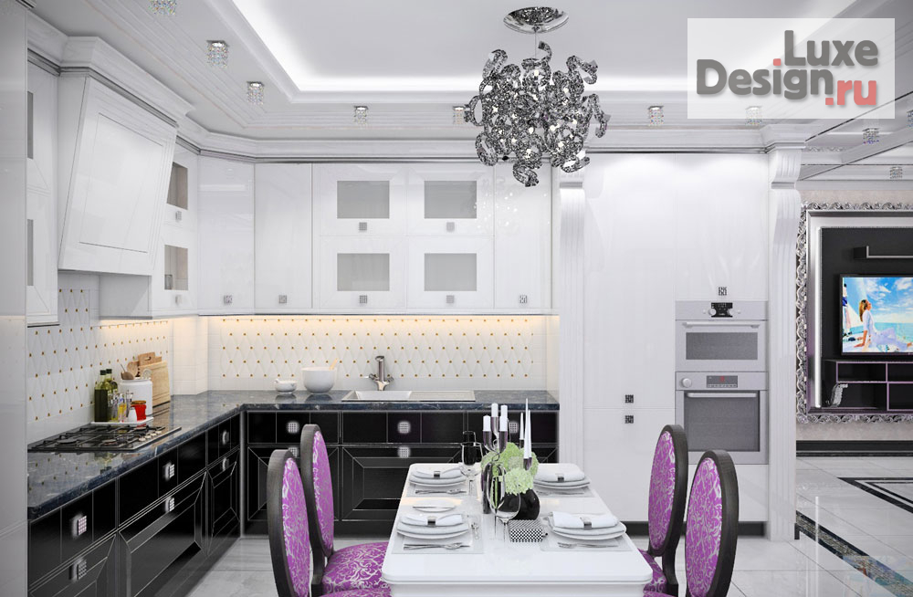 Дизайн интерьера трехкомнатной квартиры "Проект квартиры в стиле Ар Деко" (фото 2)