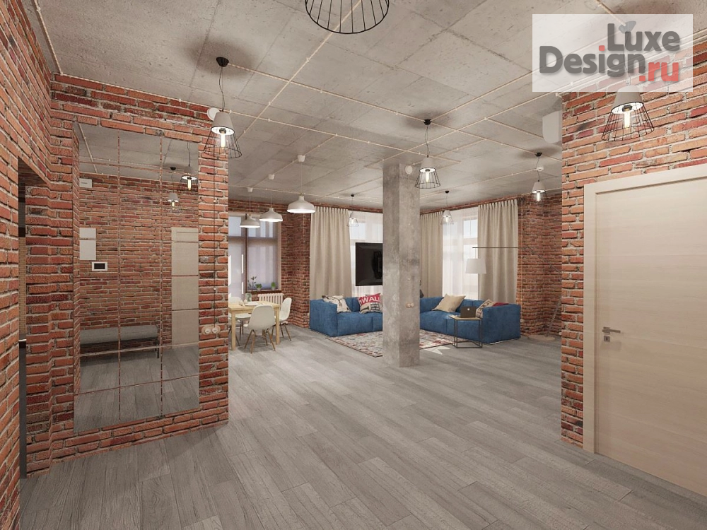 Дизайн интерьера квартиры "Проект квартиры в стиле Лофт" (фото 4)