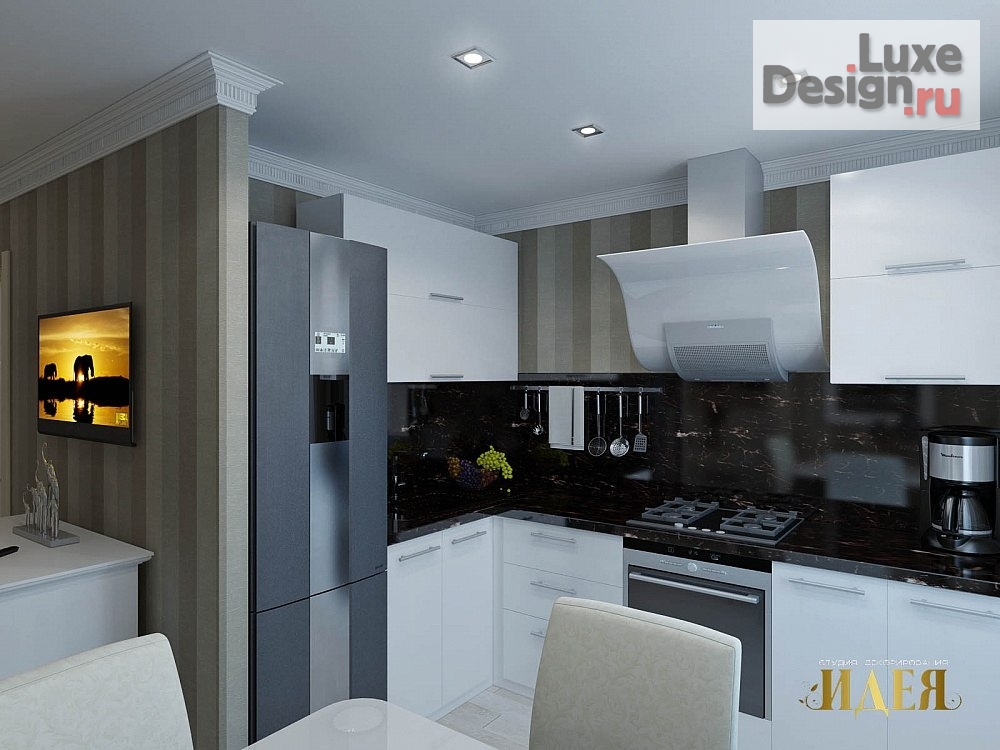 Дизайн интерьера однокомнатной квартиры "Проект однокомнатной квартиры" (фото 2) от дизайнера Радушкина Людмила Дизайн интерьера однокомнатной квартиры "Проект однокомнатной квартиры" (фото 2)