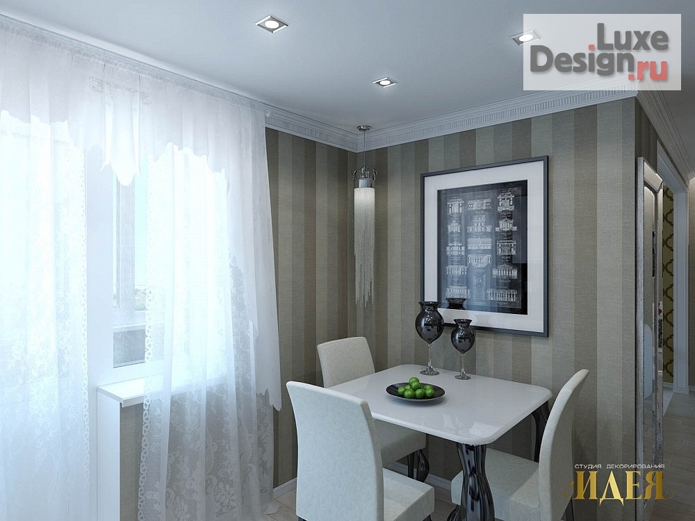 Дизайн интерьера однокомнатной квартиры "Проект однокомнатной квартиры" (фото 6) от дизайнера Радушкина Людмила Дизайн интерьера однокомнатной квартиры "Проект однокомнатной квартиры" (фото 6)