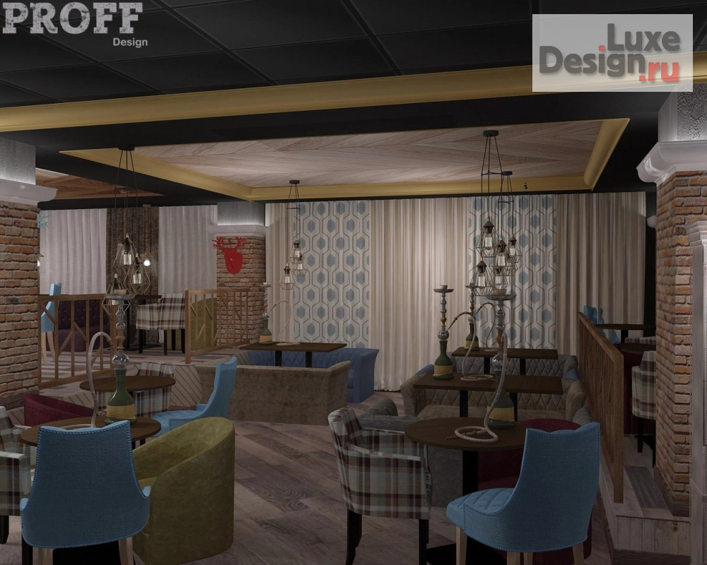 Дизайн интерьера ресторана "Реконструкция Pestobar Chill out в стиле лофт" (фото 4)