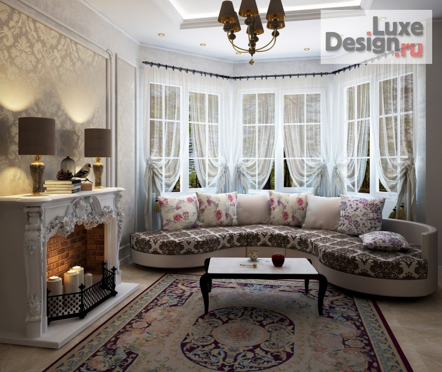 Дизайн интерьера комнаты "Проект гостиной" (фото 1)