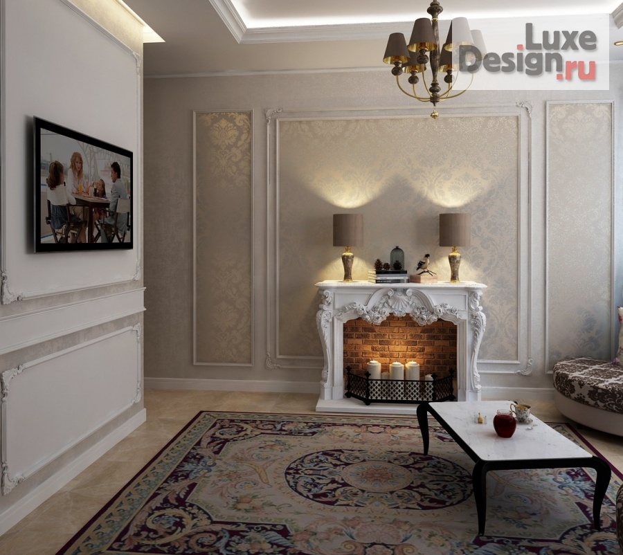 Дизайн интерьера комнаты "Проект гостиной" (фото 2)