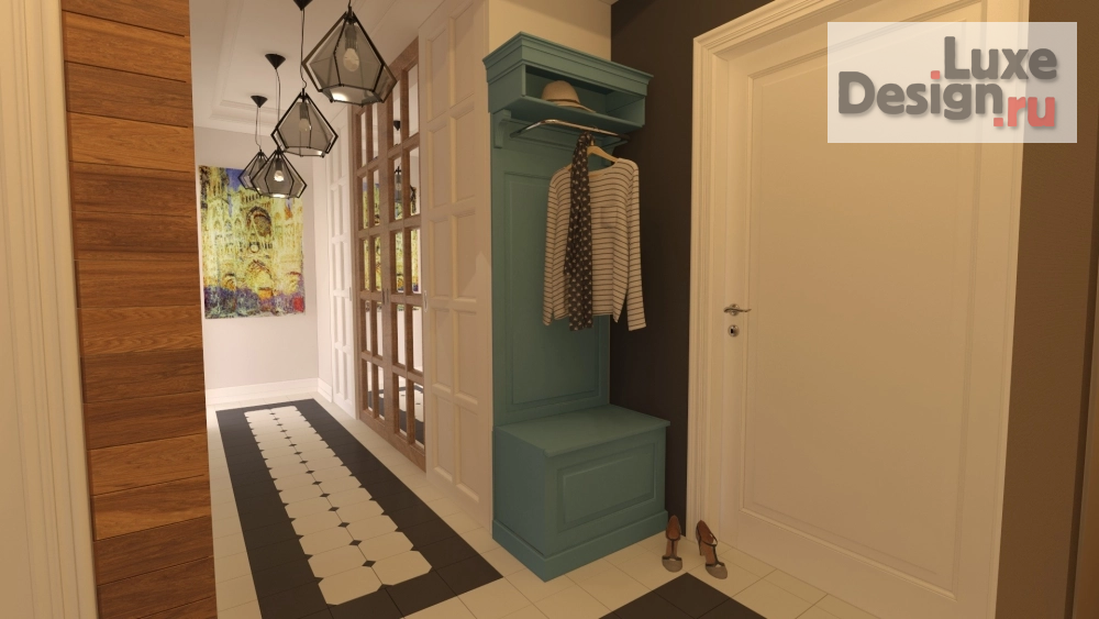 Дизайн интерьера двухкомнатной квартиры "Дизайн студия "Новые Традиции" Квартира в SUNRISE CITY" (фото 10)