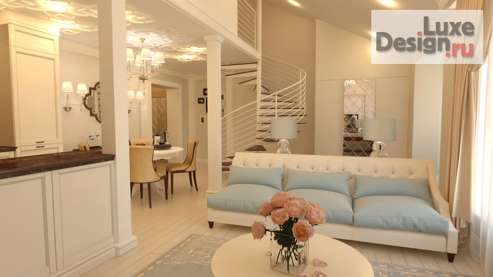 Дизайн интерьера таунхауса "Дизайн студия "Новые Традиции"  "Европейский" г. Набережные Челны" (фото 3)