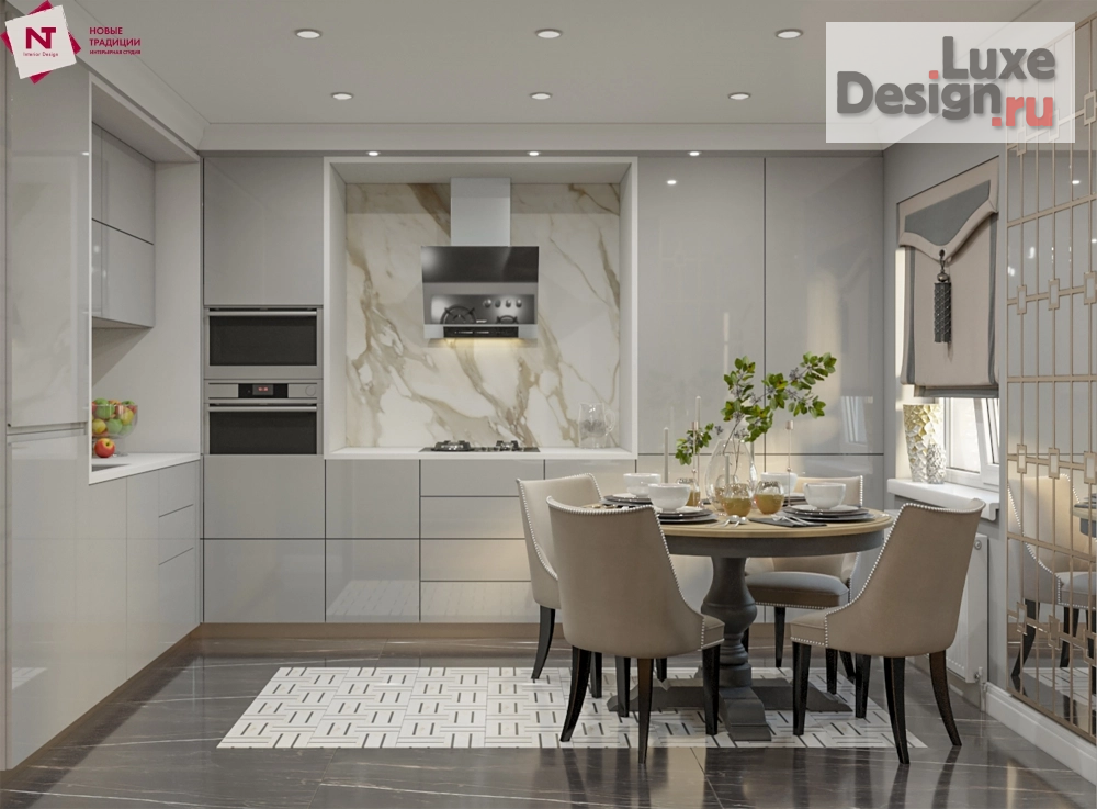 Дизайн интерьера двухкомнатной квартиры "Квартира рядом с парком г Елабуга" (фото 5) от дизайнера Кузина Оксана Дизайн интерьера двухкомнатной квартиры "Квартира рядом с парком г Елабуга" (фото 5)