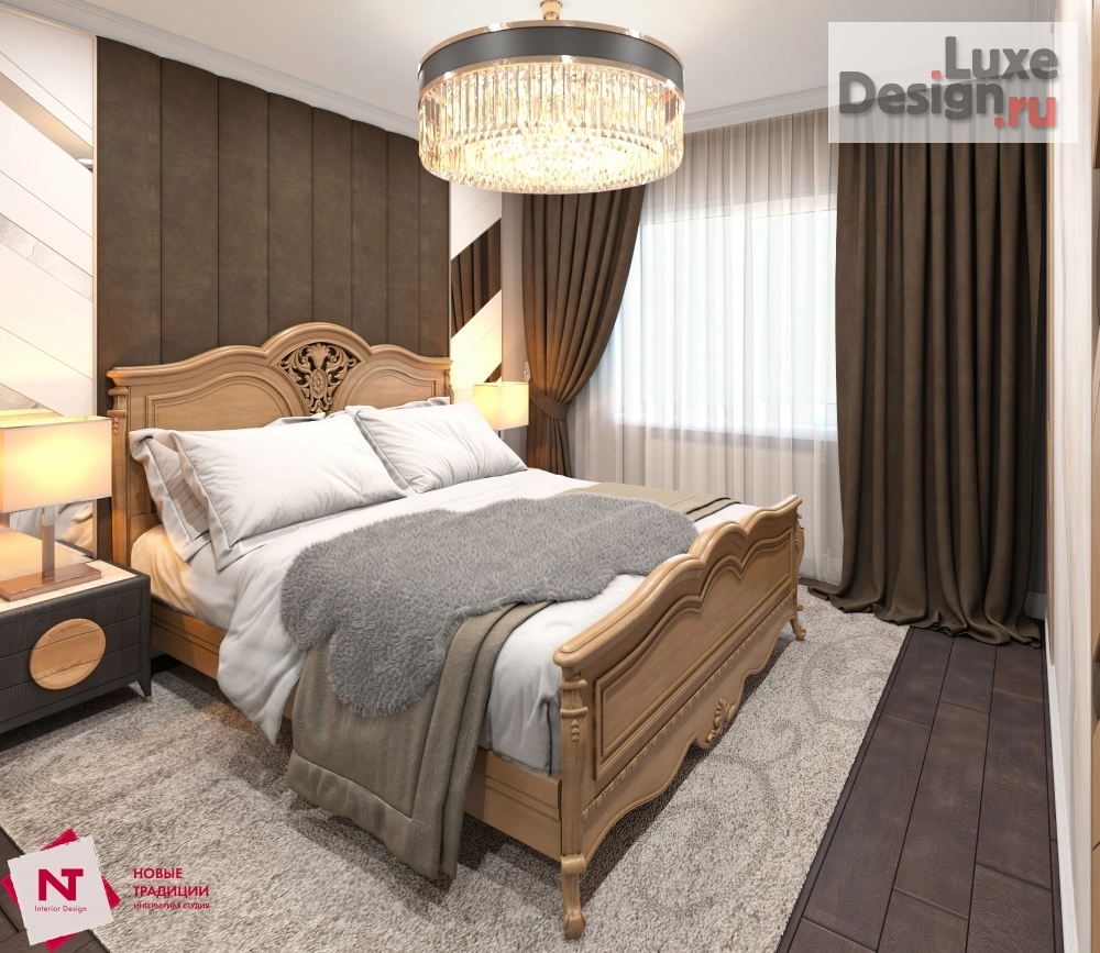 Дизайн интерьера двухкомнатной квартиры "Квартира рядом с парком г Елабуга" (фото 10) от дизайнера Кузина Оксана Дизайн интерьера двухкомнатной квартиры "Квартира рядом с парком г Елабуга" (фото 10)