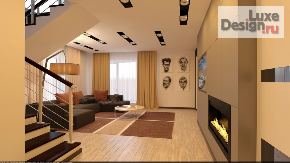 Дизайн интерьера коттеджа "Дизайн студия "Новые Традиции" Дом для друзей п. Малая Шильна" (фото 6)