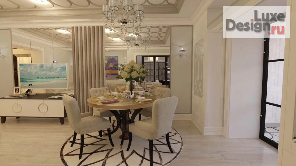 Дизайн интерьера однокомнатной квартиры "Дизайн студия "Новые Традиции" Однокомнатная квартира ставшая трехкомнатной " (фото 3)