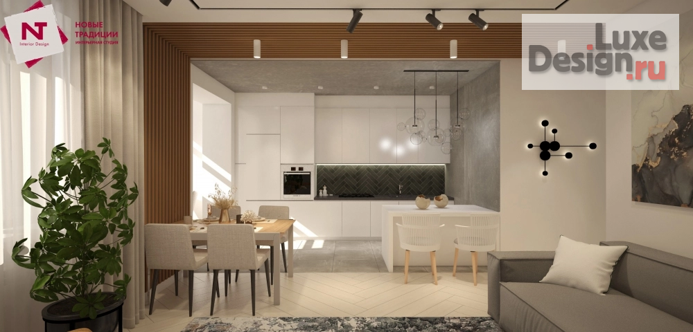 Дизайн интерьера четырехкомнатной квартиры "Квартира в жилом комплексе "Берег"" (фото 1)