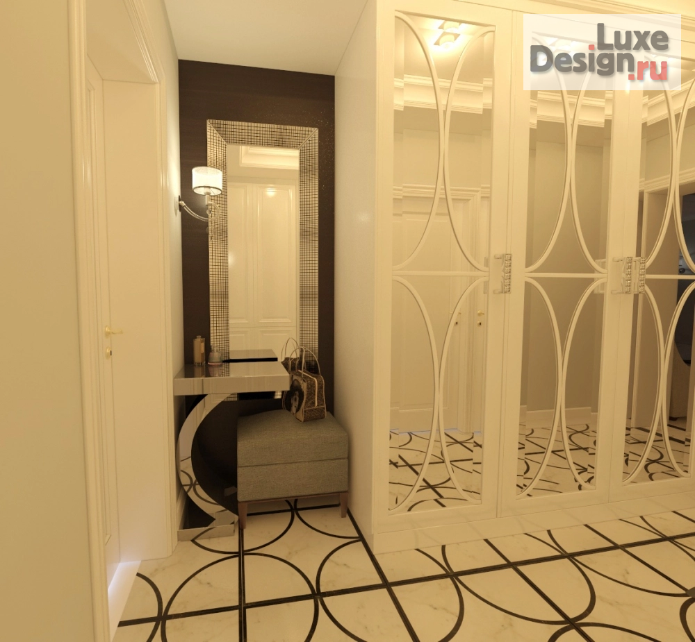 Дизайн интерьера однокомнатной квартиры "Дизайн студия "Новые Традиции" Однокомнатная квартира ставшая трехкомнатной " (фото 6)