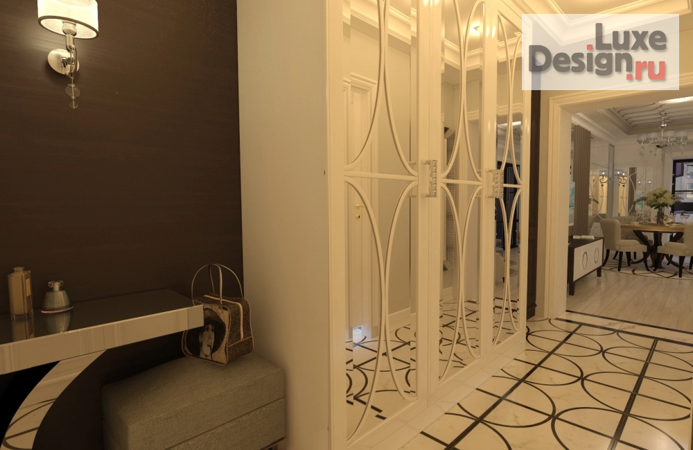 Дизайн интерьера однокомнатной квартиры "Дизайн студия "Новые Традиции" Однокомнатная квартира ставшая трехкомнатной " (фото 8)