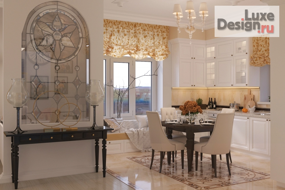 Дизайн интерьера загородного дома "Частный дом в классическом стиле" (фото 3)