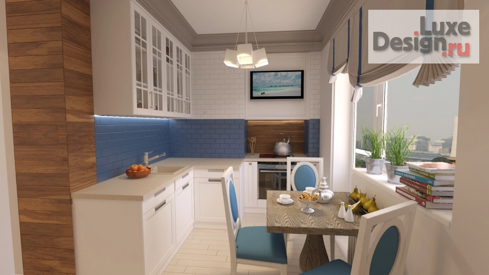 Дизайн интерьера двухкомнатной квартиры "Дизайн студия "Новые Традиции" Квартира в SUNRISE CITY" (фото 7)